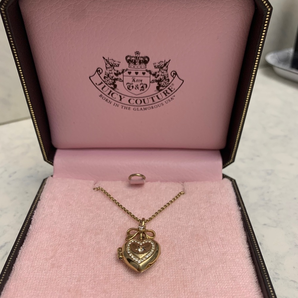 Juicy Couture Gold Locket Necklace